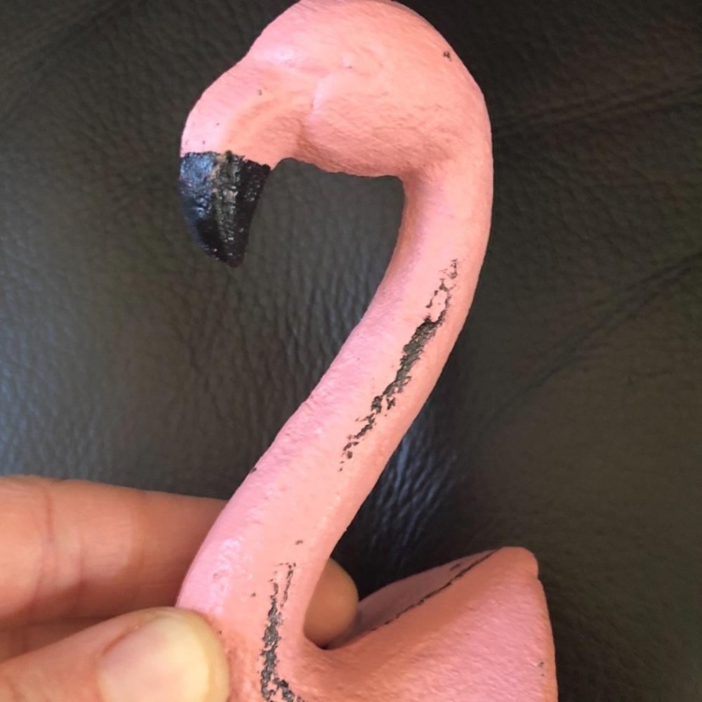 Vintage Style Pink Flamingo Hook